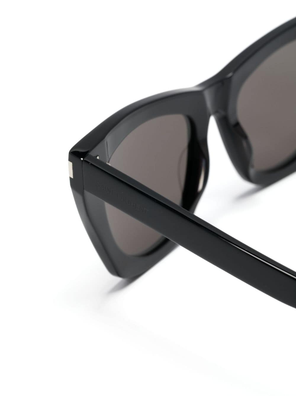 Shop Saint Laurent New Wave 214 Kate Sunglasses In Black