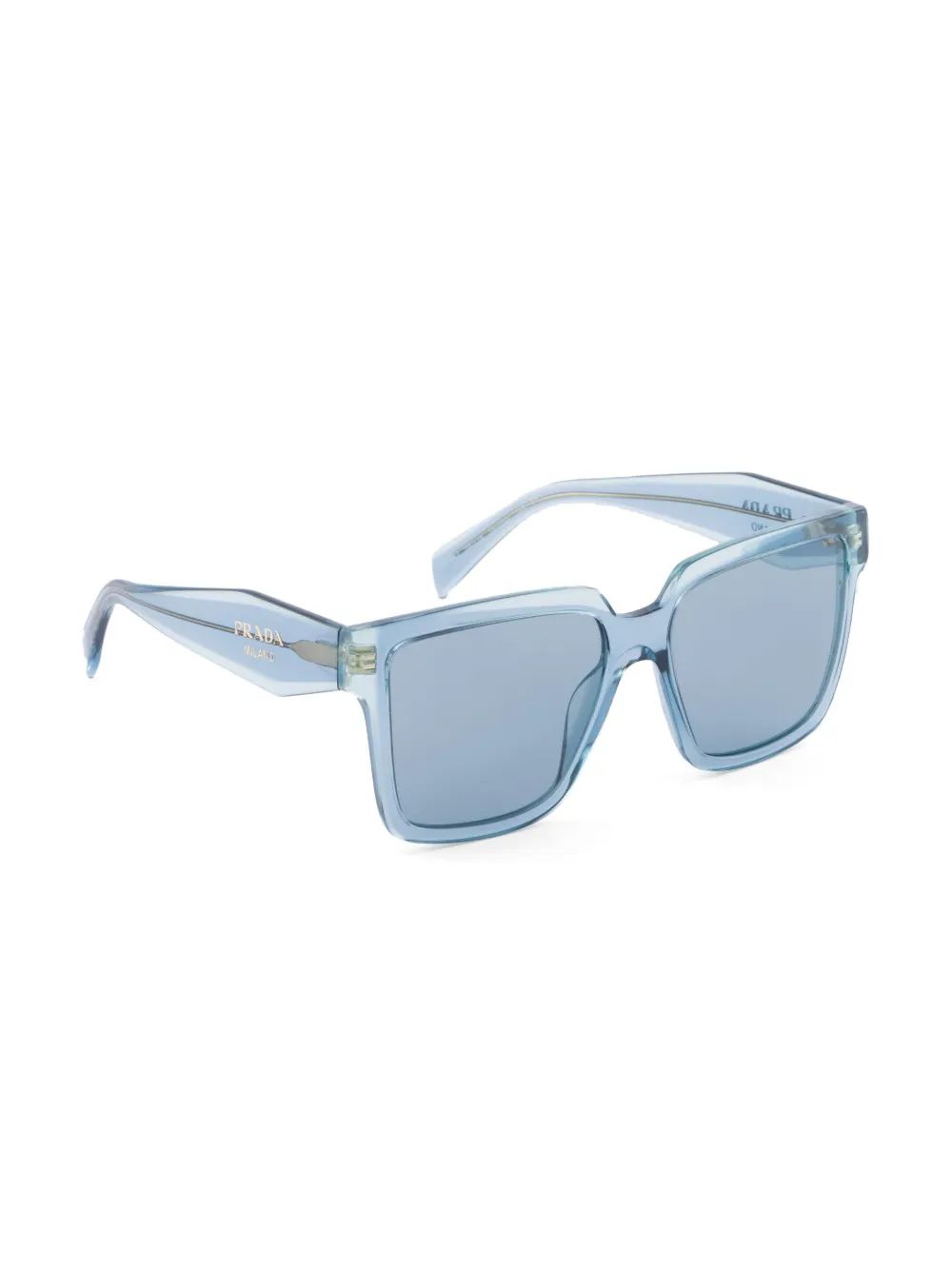 Prada Eyewear Zonnebril met oversized montuur - Blauw