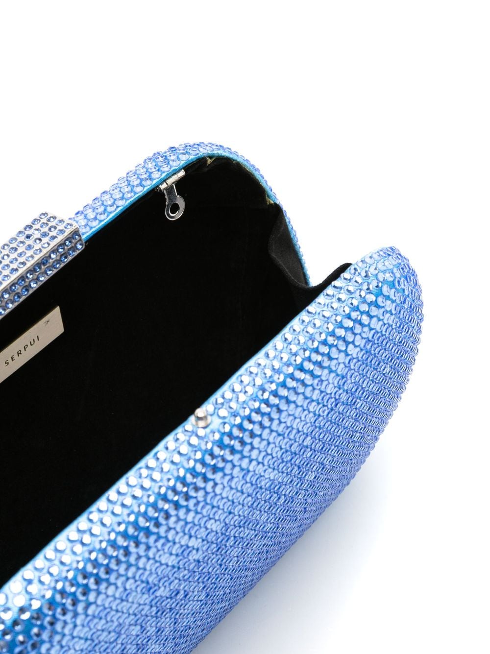 Shop Serpui Ang Crystal-embellished Clutch Bag In Blue