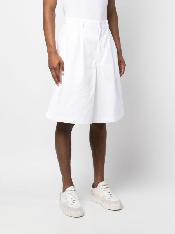 Comme Des Garçons Shirt knee-length Cotton Shorts - Farfetch