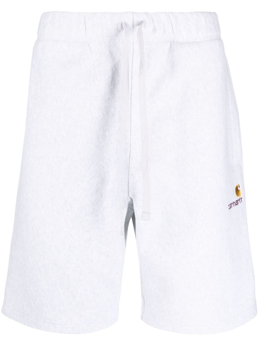 Carhartt Drawstring Cotton-blend Shorts In Grey