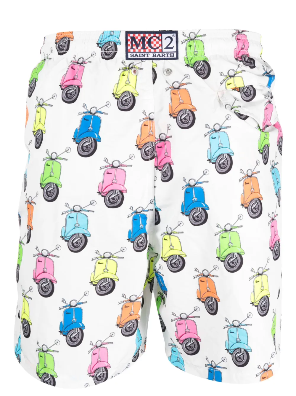 MC2 Saint Barth Zwembroek met print - Wit