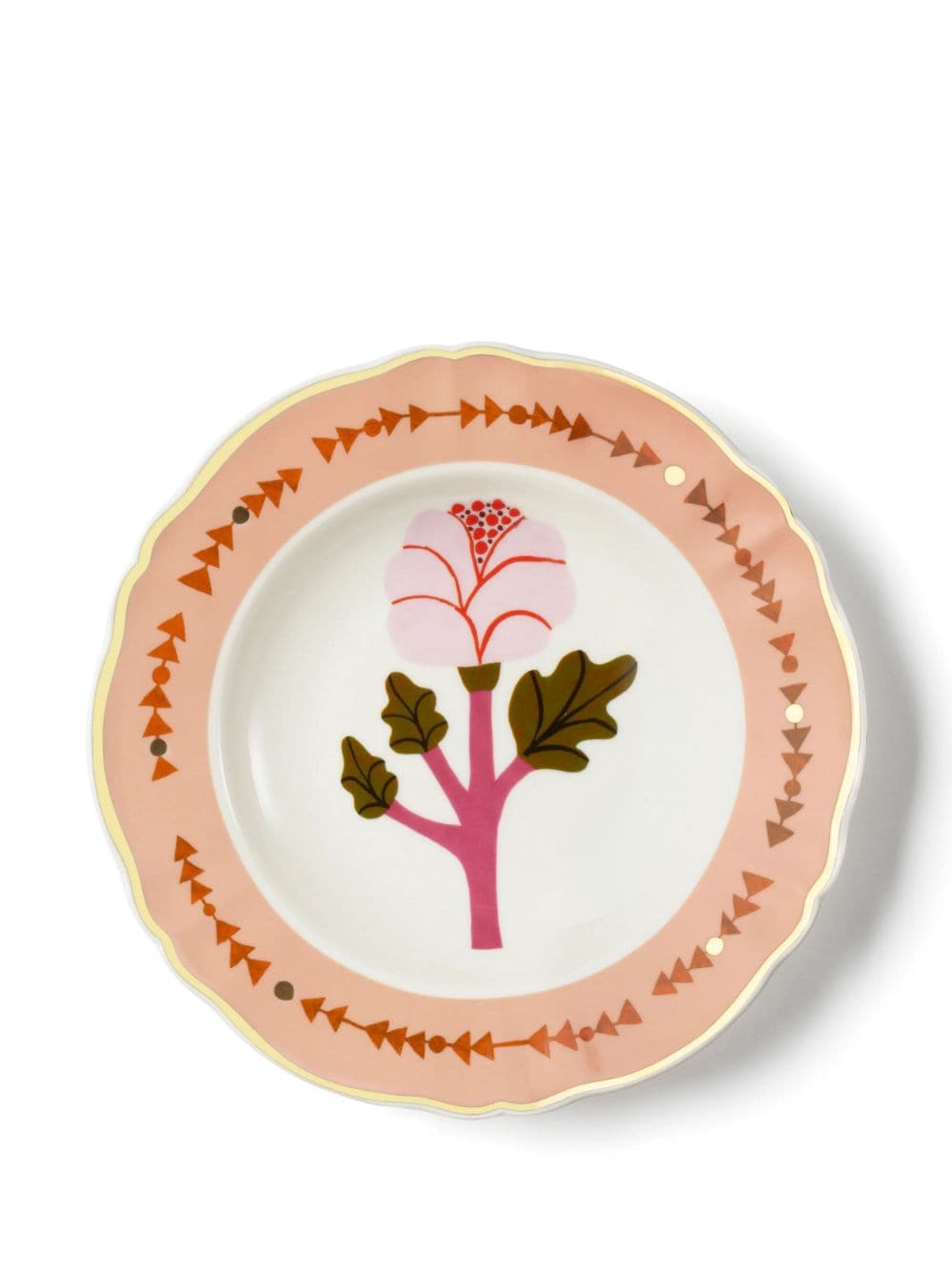 Shop Bitossi Home Botanica Porcelain Set Of Two Plates In Rosa