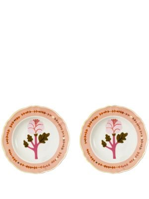 Bitossi Home slogan-print Porcelain Dishes (set Of two) - Farfetch