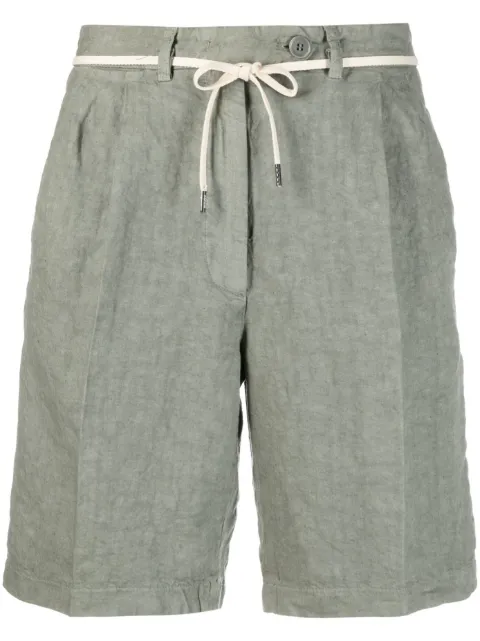 ASPESI shorts con lazo en la cintura
