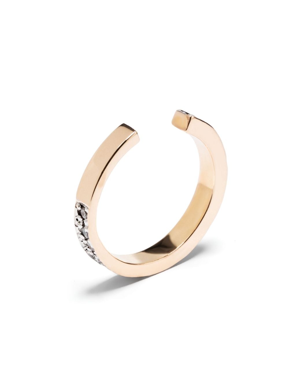 Shop Botier 18kt Rose Gold Universe Diamond Ear Cuff In Pink