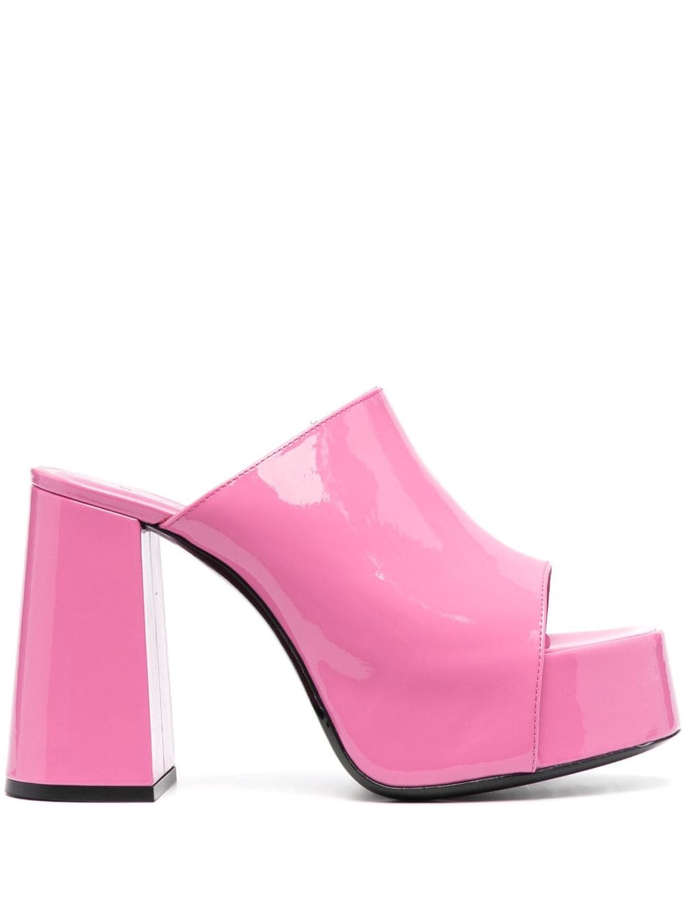 Shop By Far Brad 120mm Platform Sandals In Pink