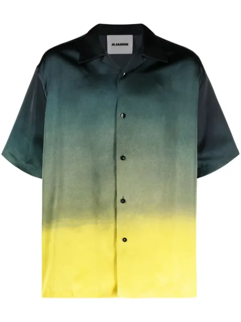 Jil Sander gradient-effect short-sleeve shirt