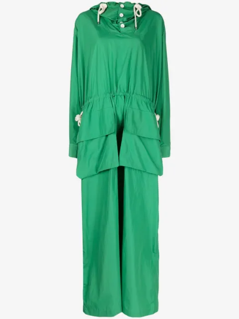 Plan C layered long-sleeve maxi dress