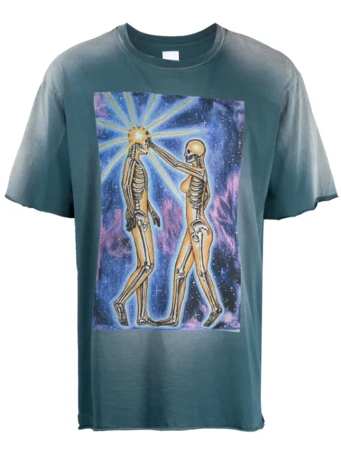 Alchemist graphic-print raw-cut cotton T-shirt