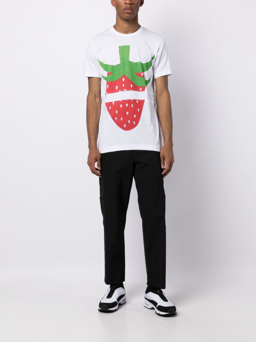 Comme Des Garçons Shirt strawberry-print Cotton T-shirt - Farfetch