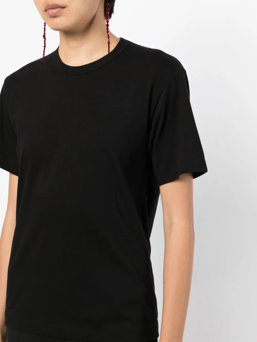 Comme Des Garçons Cotton T-shirt In Black