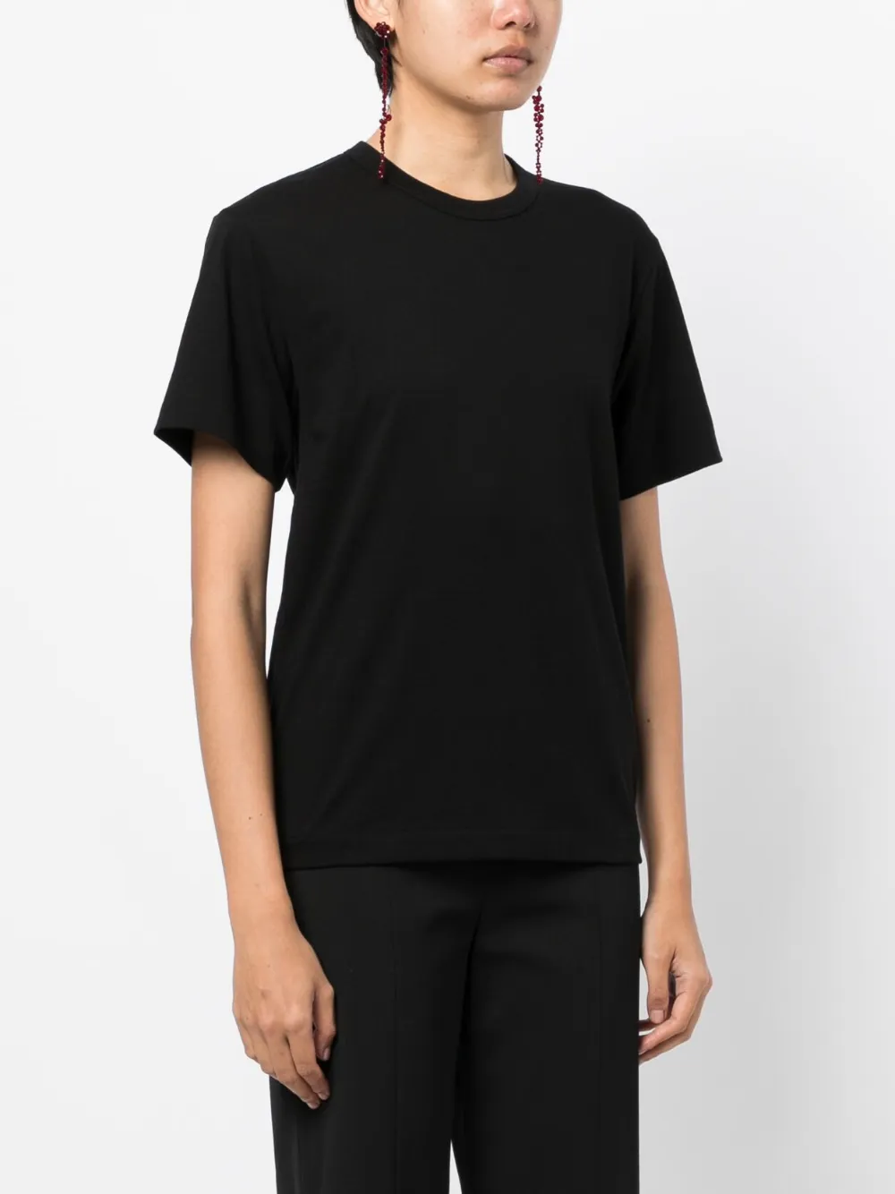 Comme Des Garçons Cotton T-shirt In Black