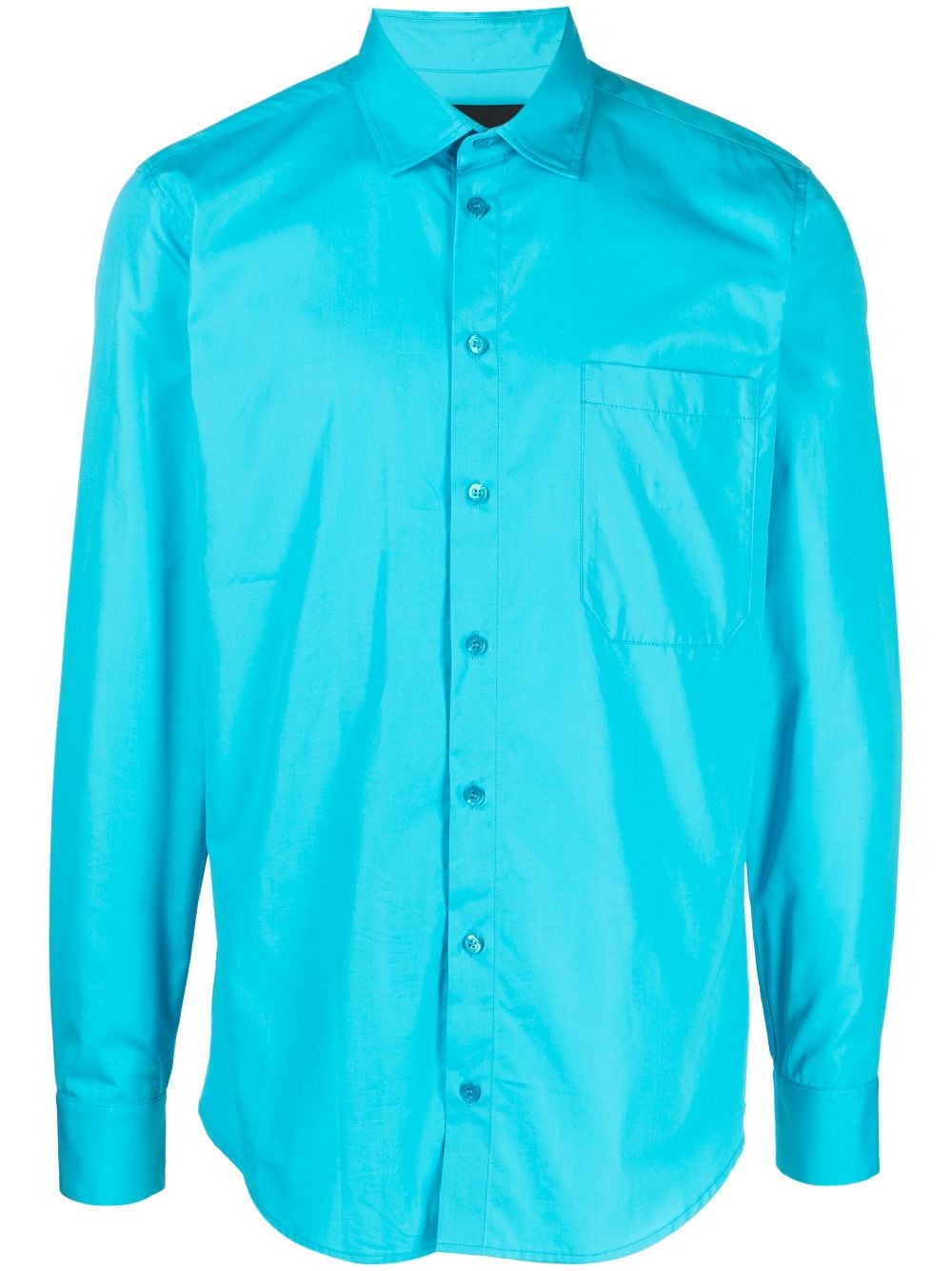 Botter Long-sleeve Cotton Shirt In Blue