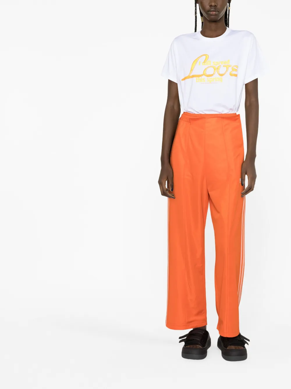 GANNI T-shirt met tekst - Wit