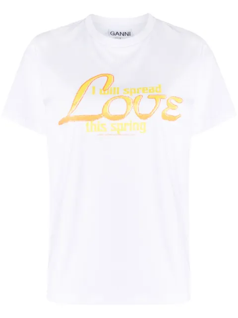 GANNI - Love short-sleeve T-shirt