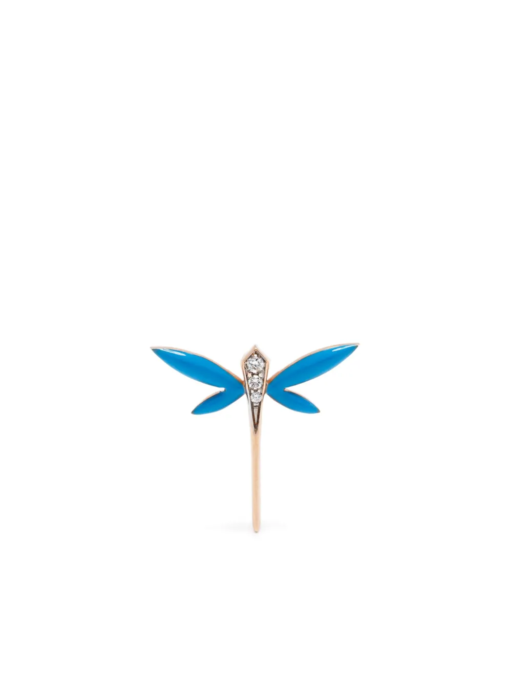 Anapsara Dragonfly ダイヤモンド ピアス 18Kイエローゴールド - ゴールドトーン Anapsara Dragonfly ダイヤモンド ピアス 18Kイエローゴールド - ゴールドトーン