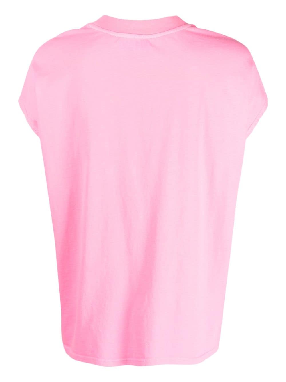Essentiel Antwerp T-shirt met print - Roze
