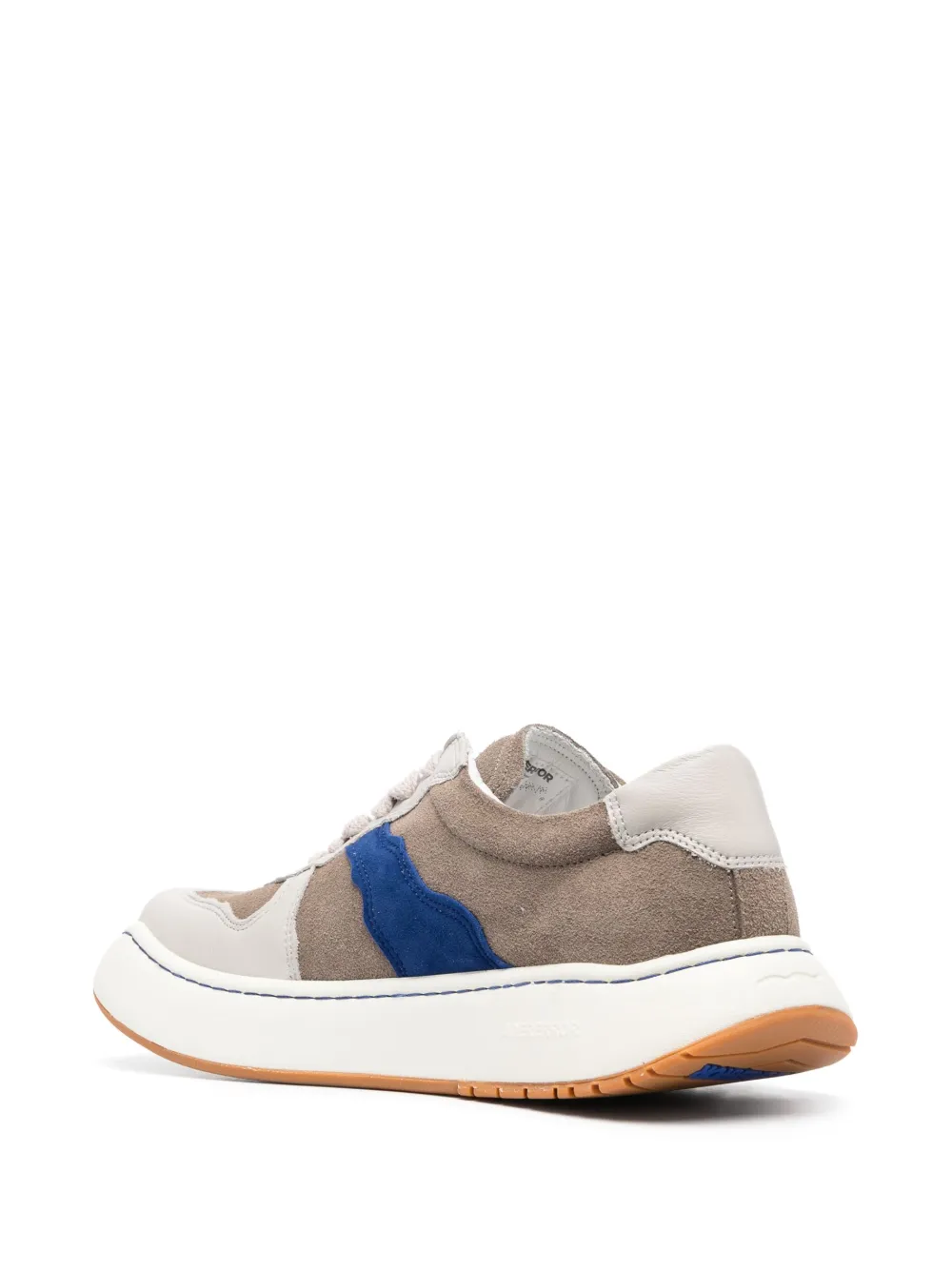 Shop Ader Error Colour-block Panel Low-top Sneakers In Grey