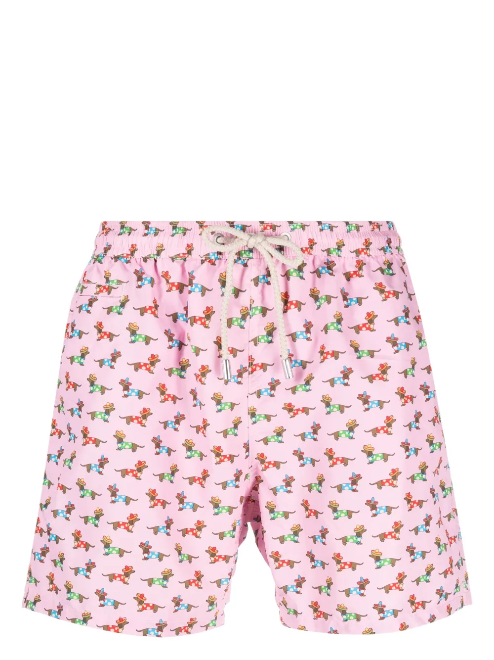 Mc2 Saint Barth Holyday Dog Swim Shorts In Rosa