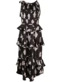 Ulla Johnson Serafina floral silk gown - Black