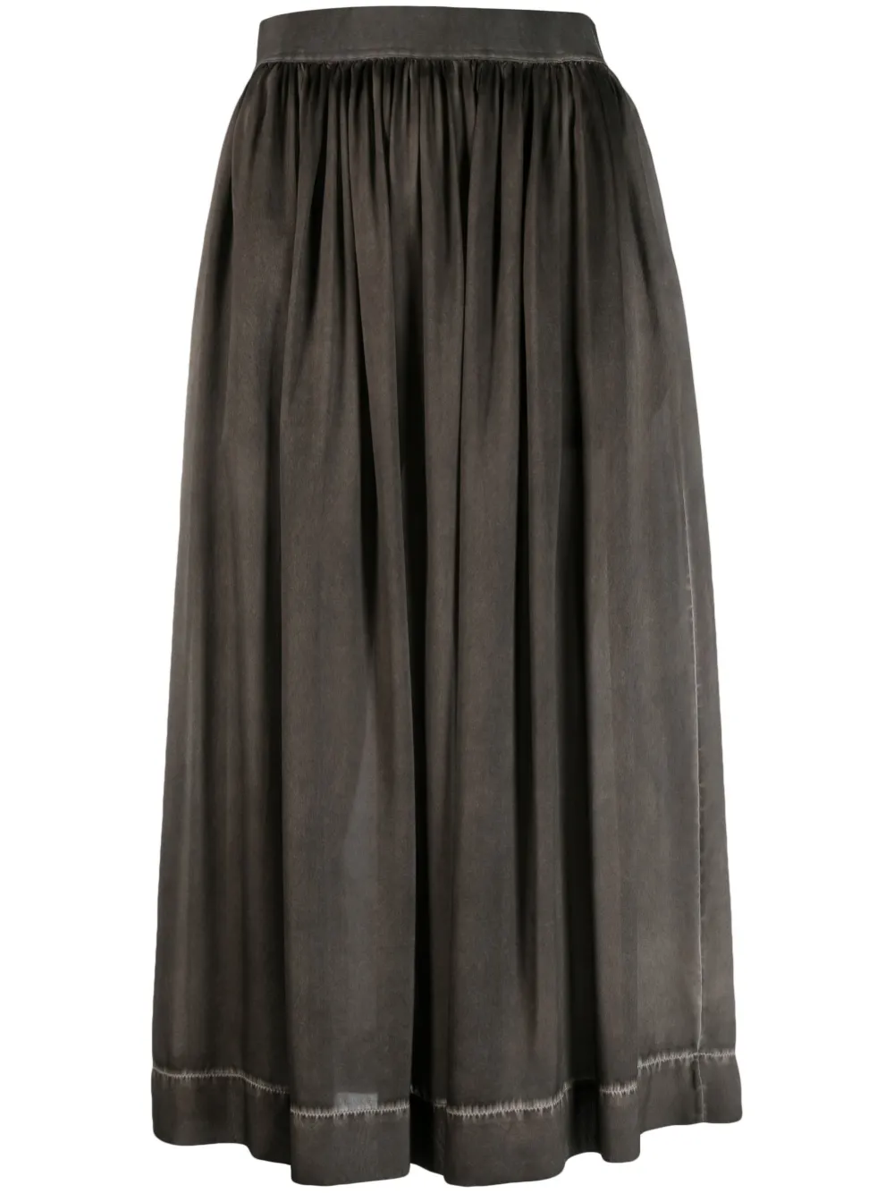 Uma Wang Midi-rok met ruches Grijs
