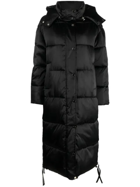 P.A.R.O.S.H. detachable-hood long padded coat NAKEDD490563 - 0