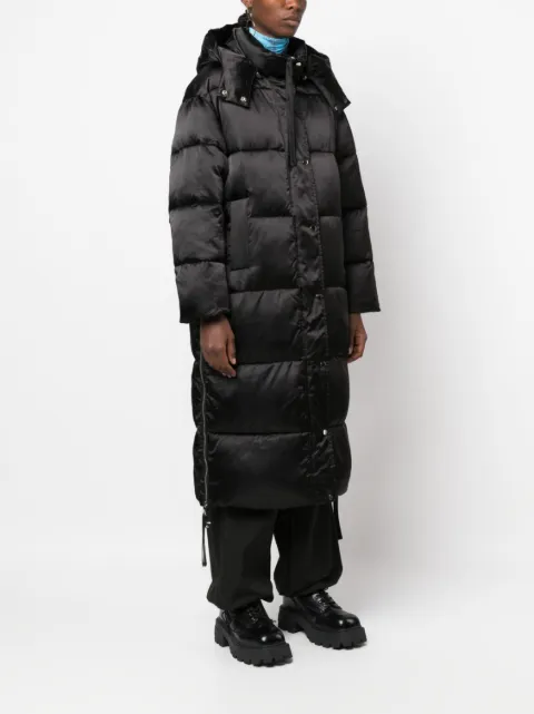 P.A.R.O.S.H. detachable-hood long padded coat NAKEDD490563 - 2