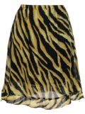 Versace Pre-Owned 2000s tiger stripe-print skirt - Black