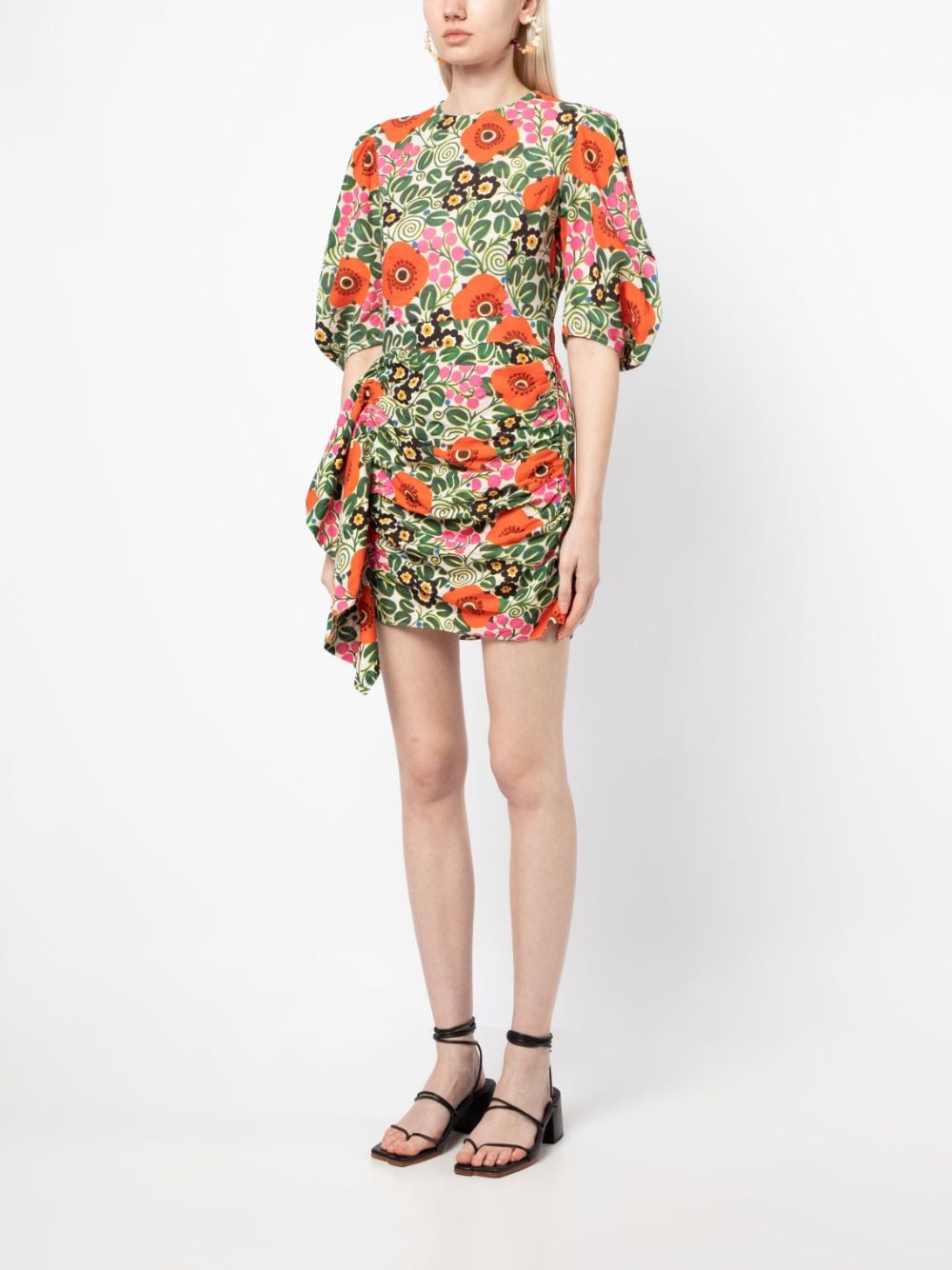 RHODE Pia floral-print Mini Dress - Farfetch