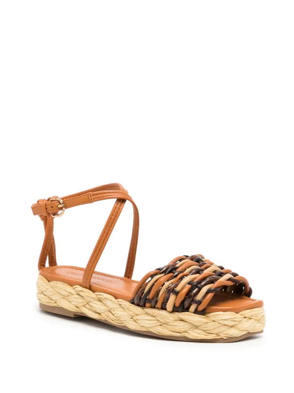 Ulla Johnson Ada 30mm Woven Sandals Farfetch