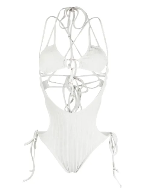 Hyein Seo sleeveless cut-out swimsuit