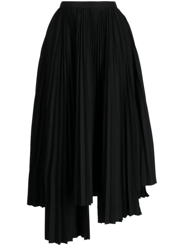 Plan C Asymmetric Pleated Skirt - Farfetch