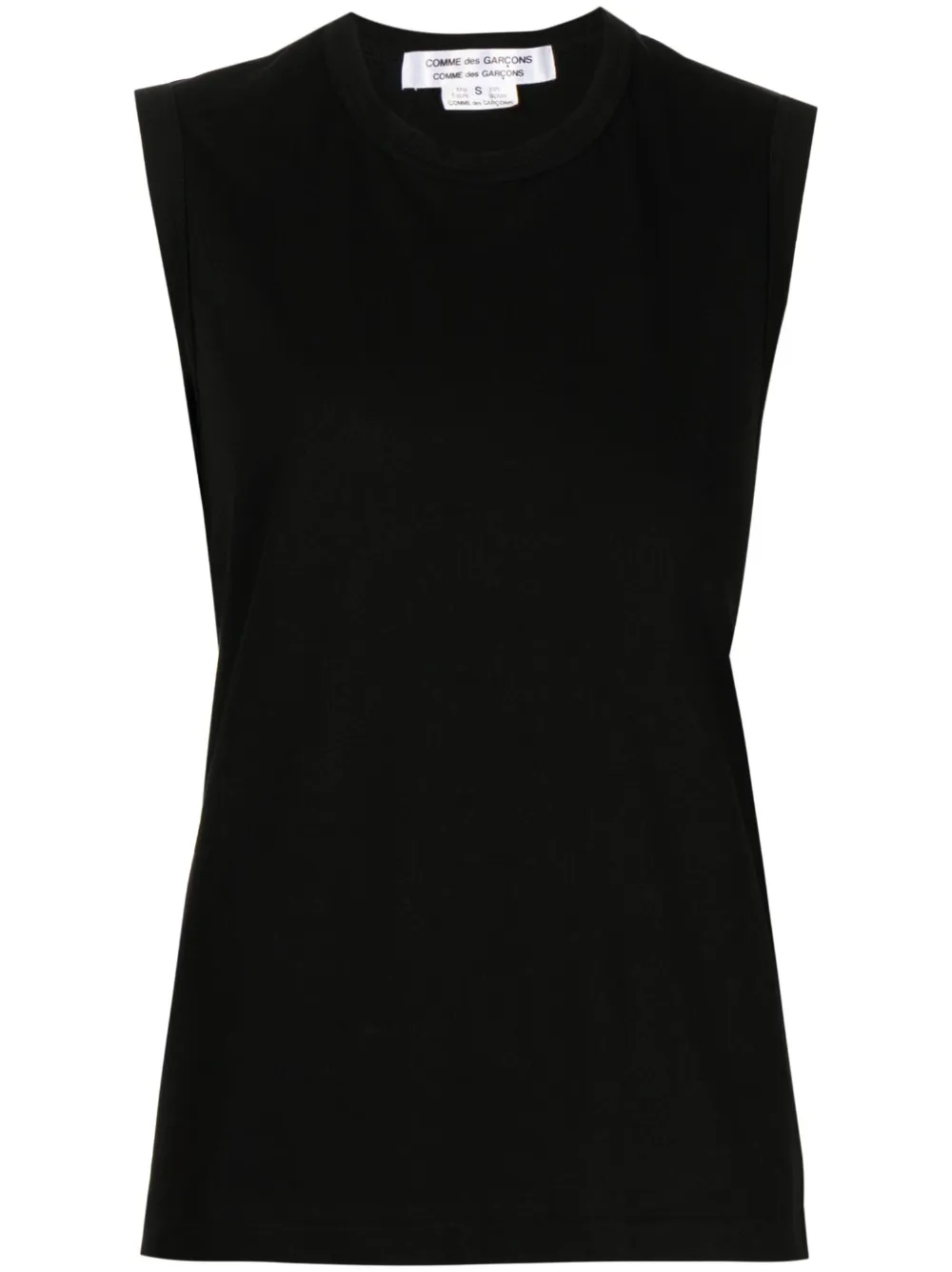Comme Des Garçons Cotton Vest In Black