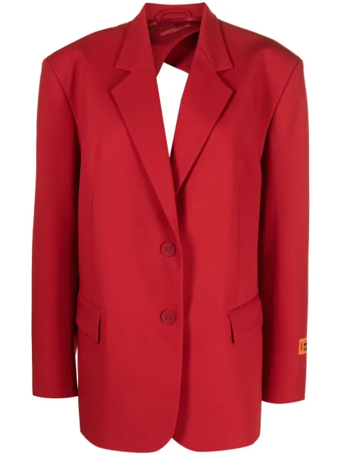 Heron Preston open-back single-breasted blazer