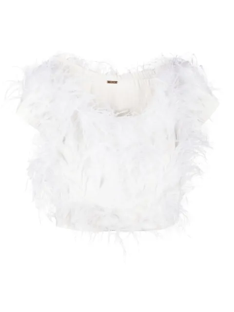 Cult Gaia Sosha feather top