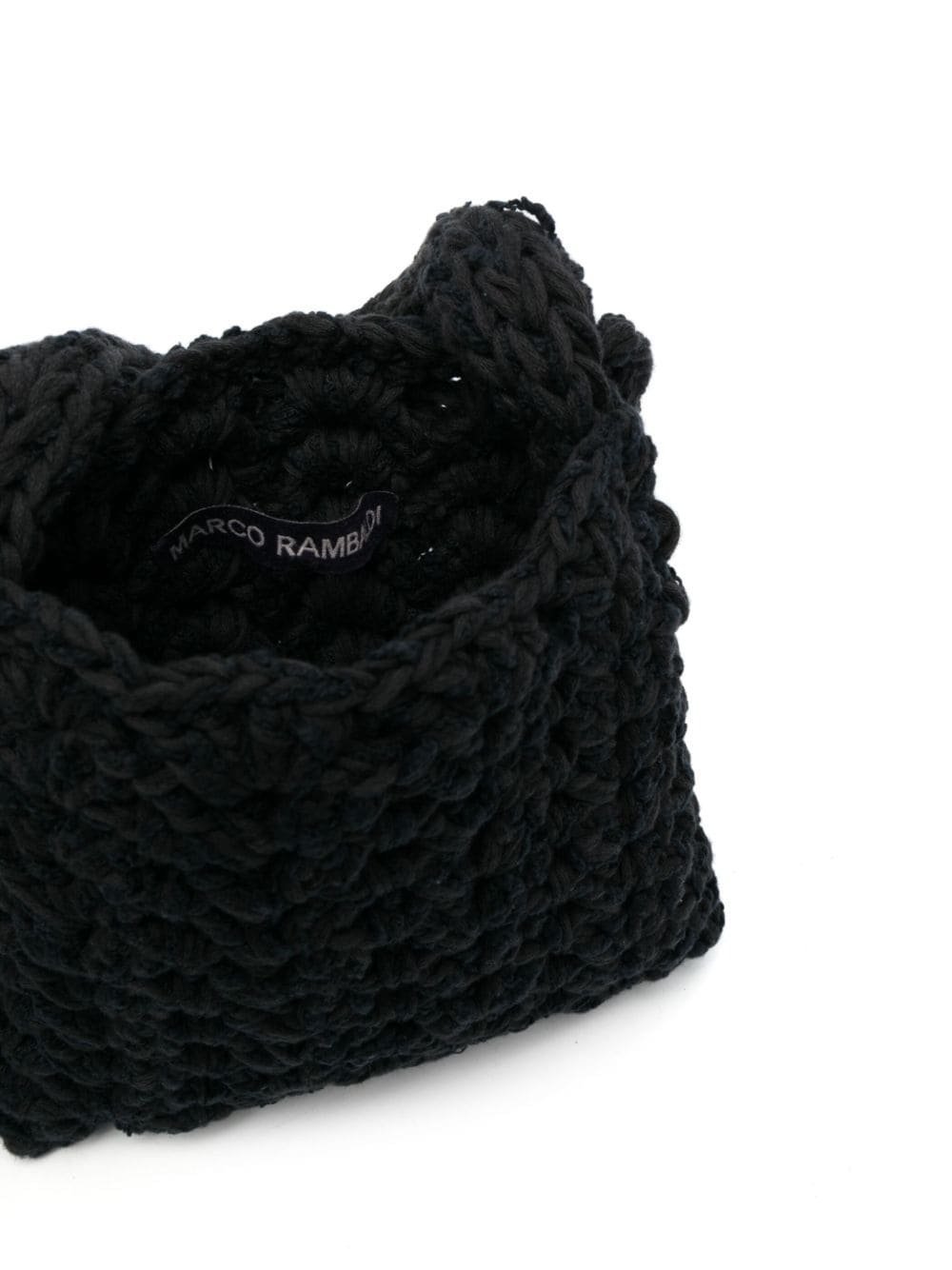 Shop Marco Rambaldi Chunky-knit Bag In Black