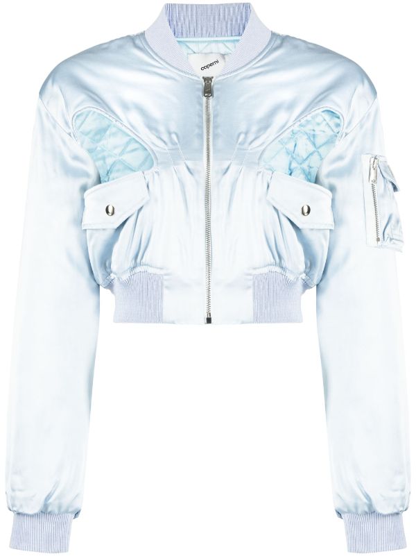 Coperni cut-out Cropped Bomber Jacket - Farfetch