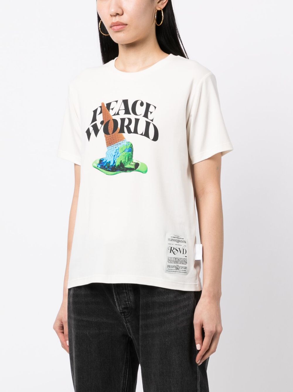 Shop Izzue Slogan-print Jersey T-shirt In White