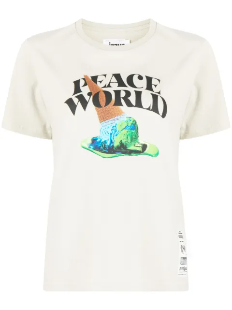 izzue slogan-print jersey T-shirt