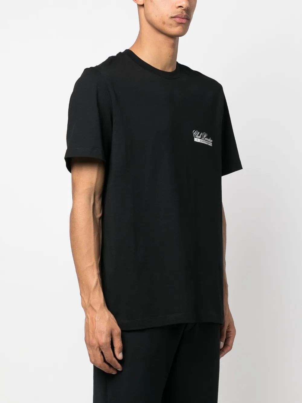 Msgm Logo-print Cotton T-shirt In Black