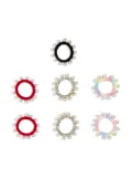 Super Smalls Central Park Pearl hair bands (set of seven) - Red