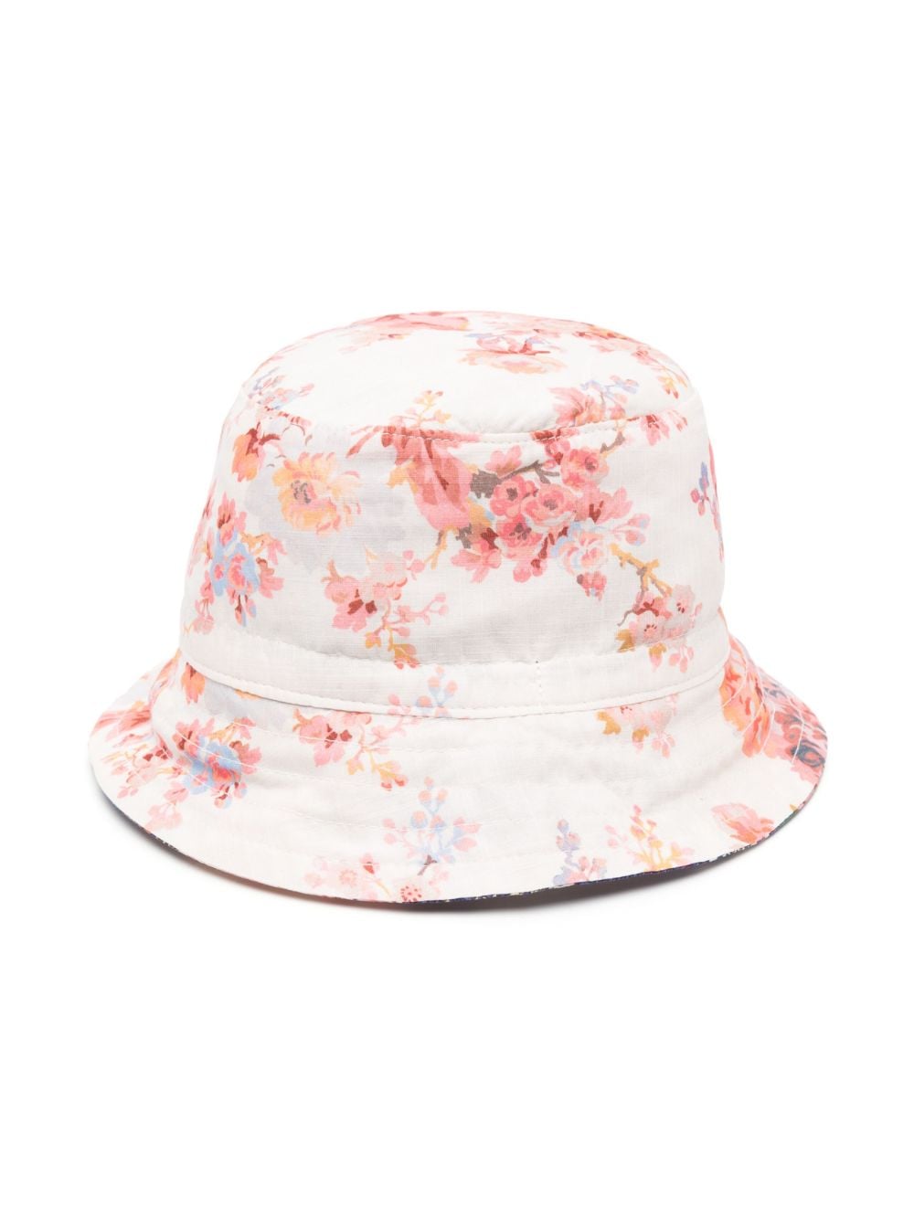 Shop Zimmermann Reversible Paisley-print Bucket Hat In Pink