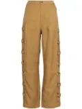 Honor The Gift Mining strap-detail trousers - Brown