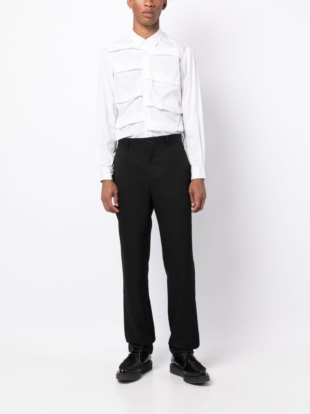 Comme Des Garçons Homme Plus Wollen pantalon - Zwart