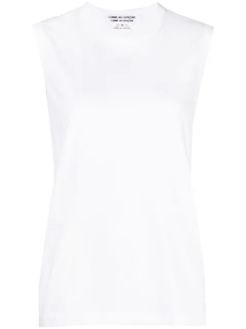 Comme Des Garçons Comme Des Garçons crew neck cotton vest top