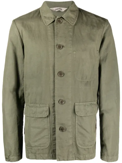 ASPESI button-up cotton-blend jacket