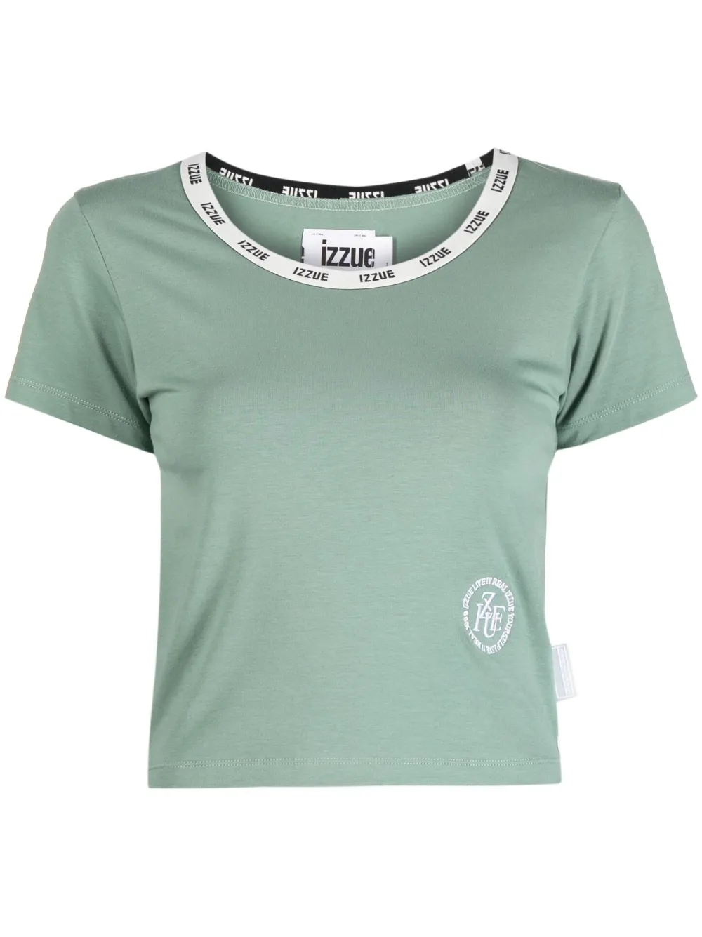 Izzue Logo-tape T-shirt In Green