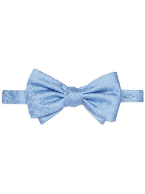 GG-plaque silk bow tie