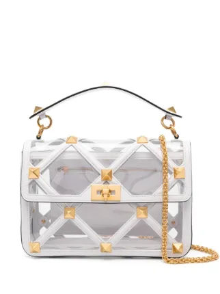 Valentino Garavani ローマンスタッズ ショルダーバッグ M | ホワイト